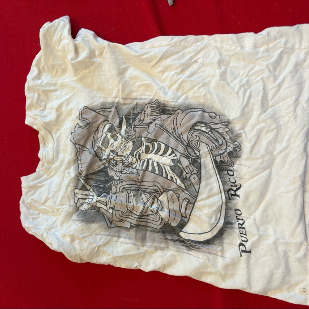 White Pirate Graphic Kids Tee (color changing)